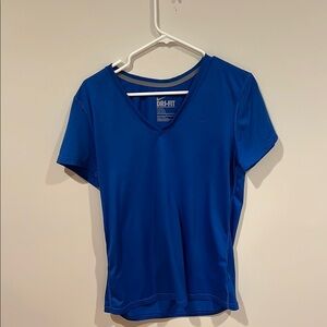 Nike Blue Fitted Short Sleeve T-Shirt